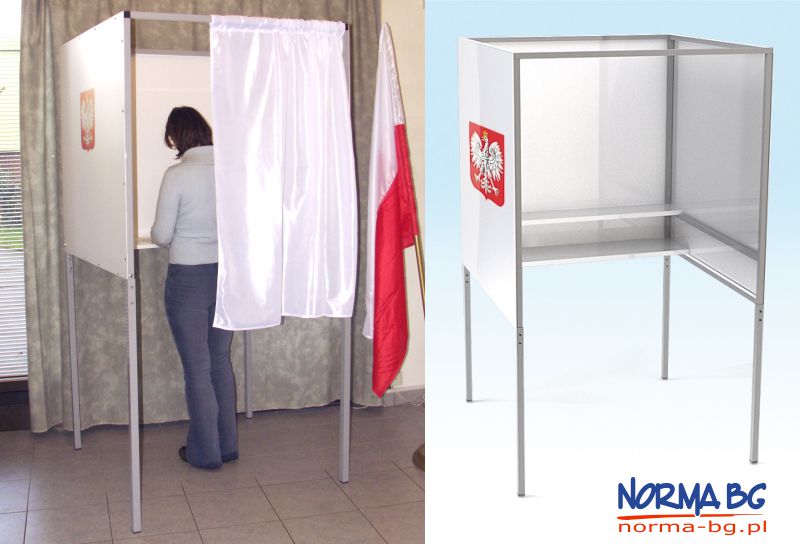aluminiowa kabina wyborcza