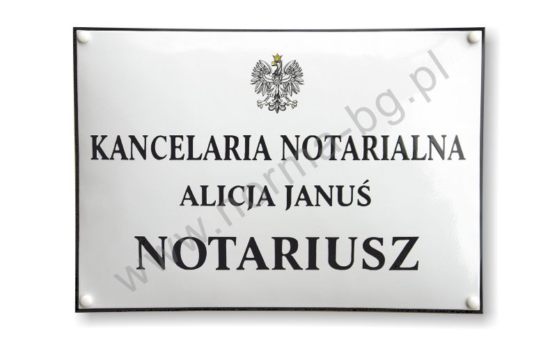 tablica dla notariusza